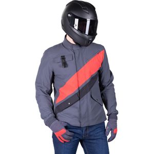 Motorjas Dainese Kayes Ebony-Pompeian Red