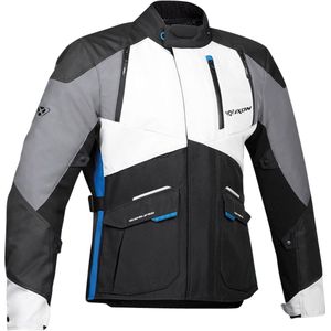 Motorjas Ixon Balder Zwart-Grijs-Blauw