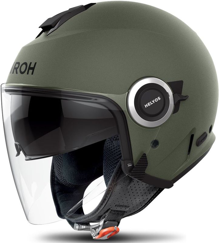 AIROH - Helyos Color - Open Face Helm - Mat Militair Groen - Hoogwaardige Materialen