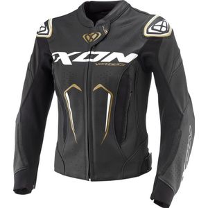 Motorjas Dames Ixon Vortex 3 Zwart-Wit-Goud