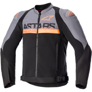 Motorjas Alpinestars SMX Air Donkergrijs-Zwart-Neon Oranje