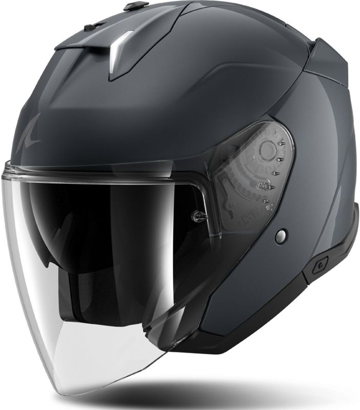 Shark - Skwal i3 Jet Blank - Jethelm - Antraciet - Lichtgewicht