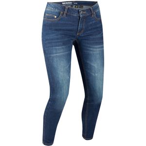 Motorbroek Dames Bering Trust Slim Blauw 'Washed’