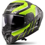 LS2 - FF807 Dragon - Integraalhelm - H-Vis Geel - Carbon