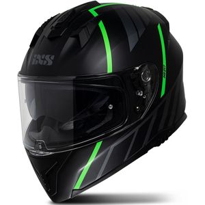 Integraalhelm iXS iXS217 2.0 Zwart Mat-Groen Fluo