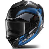 Integraalhelm Shark Spartan GT Pro Ritmo Koolstofvezel-Blauw Chrome
