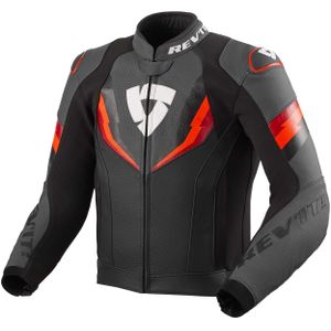 Revit - Quantum 3 - Leren Jas - Zwart - Geperforeerd - Sportieve Pasvorm