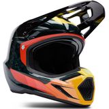Crosshelm FOX V3 RS Grid Zwart-Oranje