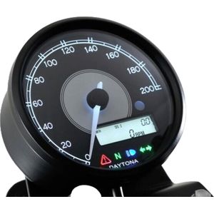 Daytona - 87790 - Snelheidsmeter - Aluminium - ODO 0-99.999 km/mijl