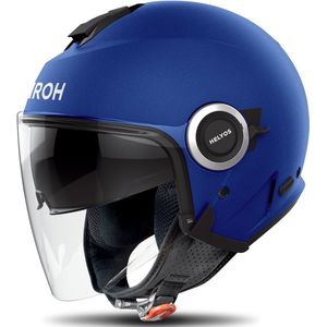 Airoh - Helios - Jethelm - Wit - Thermoplastisch - Ingebouwd Zonnevizier