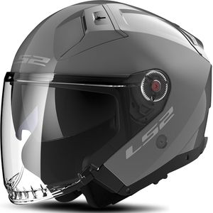 LS2 - OF603 Infinity II - Open Helm - Grijs - Polycarbonaat