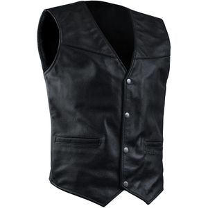 Vest zonder franjes Richa Gilet Zwart Leer