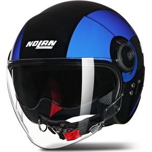 Jethelm Nolan N21 Visor Zwart-Blauw-Lichtblauw