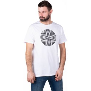 T-shirt Alpinestars Oscar Spiral Wit-Zwart