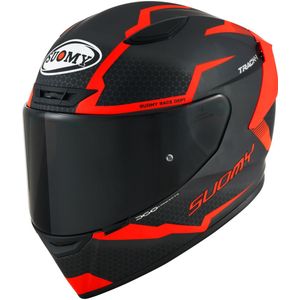 Integraalhelm Suomy Track-1 Reaction Mat Antraciet-Rood