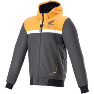 Motorhoodie Alpinestars Honda Chrome Street Zwart-Oranje