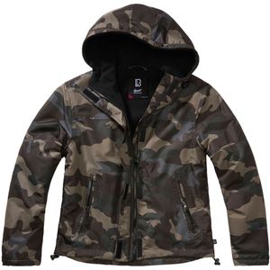 Jas Dames Brandit Windbreaker Frontzip Dark Camo