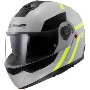 Modulaire Helm LS2 FF908 Strobe II Autox Grijs-Hi-Vis Geel