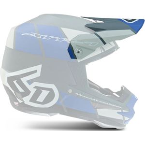 Helmklep 6D ATR-1 - Glanzend - Met Logo