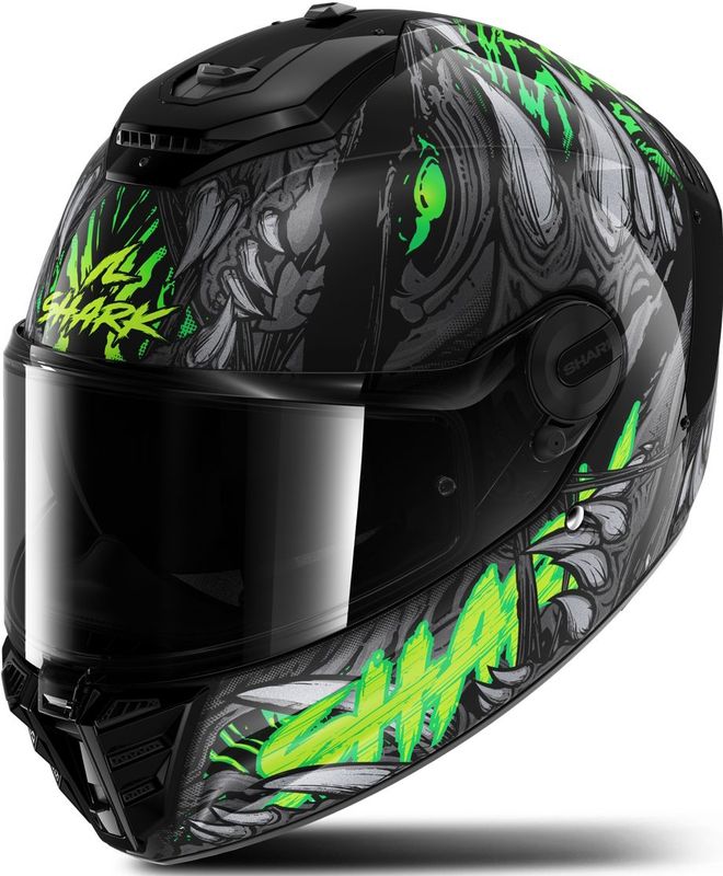 SHARK - Spartan RS Shaytan - Integraalhelm - Zwart - Multiaxiale Glasvezelcomposiet