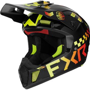 FXR - Clutch Gladiator - Crosshelm - Zwart - Polymeerlegering
