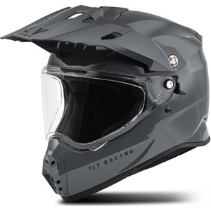 Fly Racing - Trekker Solid - Integraalhelm - ECE / DOT Goedgekeurd - Lichtgewicht Polymeer