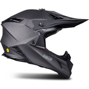 Raven - Ipsum Evo Mips - Crosshelm - Koolstofvezel - Zwart