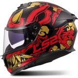 LS2 - FF808 Stream II Drako - Integraalhelm - Zwart/Rood