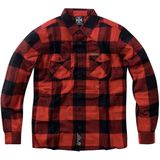 Houthakkershemd - Rood/Zwart - Geborsteld Katoen - Normale Snede