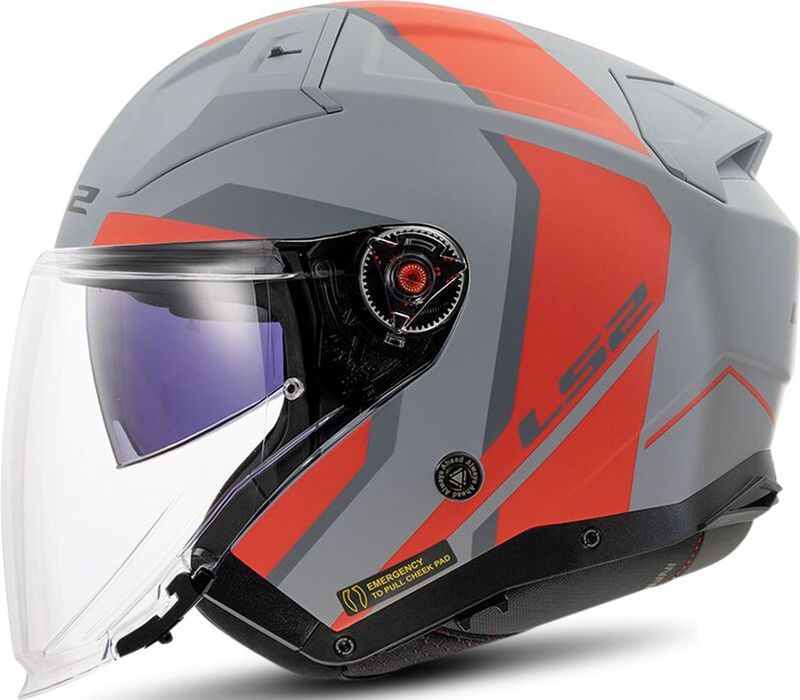 LS2 - OF603 Infinity II Focus - Opengezichtshelm - Zwart - KPA