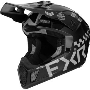FXR - Clutch Gladiator - Crosshelm - Zwart - Polymeerlegering