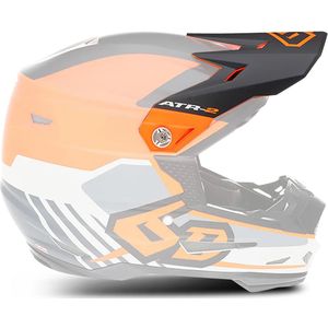 Helmklep 6D ATR-2 Target Neon Oranje