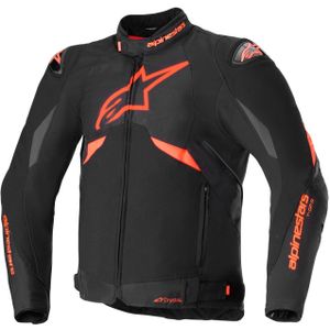 Motorjas Alpinestars T-GP R V3 Drystar Zwart-Neon Rood-Wit