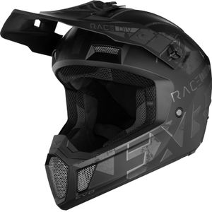 FXR - Clutch Stealth - Crosshelm - Zwart - Polymeerlegering - Ventilatie systeem