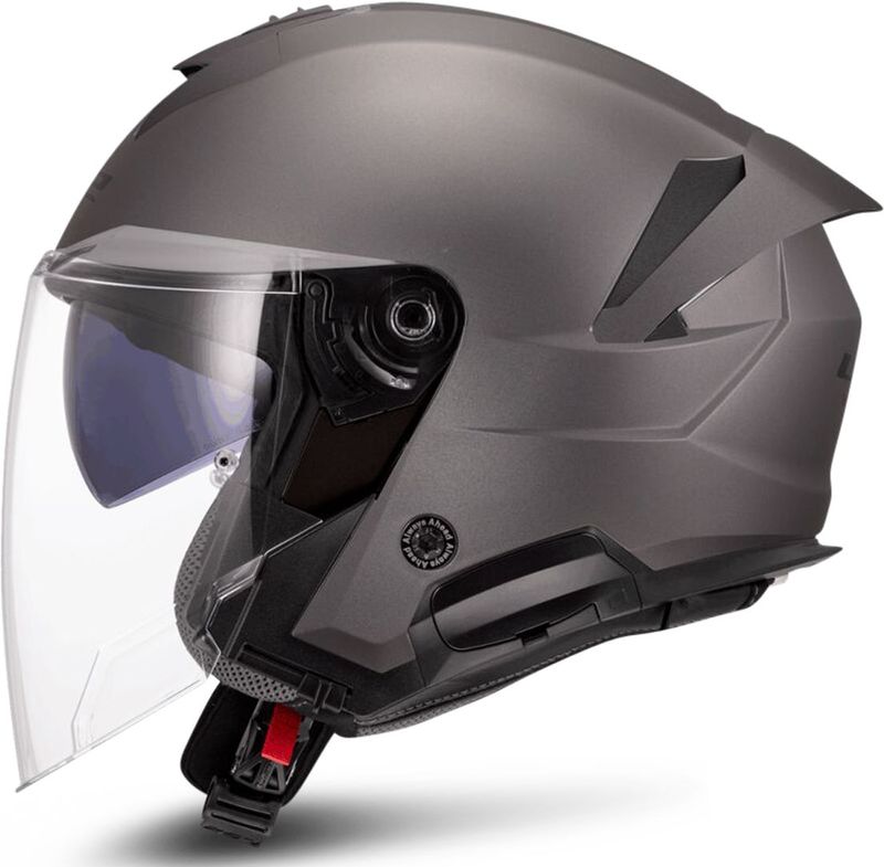 LS2 - OF618 Verso II - Open Face Helm - Kinetic Polymer Alloy - Zwart