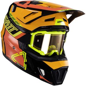 Crosshelm met Bril Leatt Kit Moto 7.5 V24 Citrus