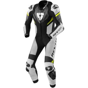 Leren Motorpak Rev'It! Piece Suit Hyperspeed 2 Zwart-Grijs