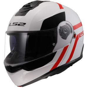 Modulaire Helm LS2 FF908 Strobe II Autox Wit-Rood