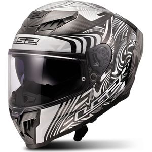 LS2 - FF807 Dragon - Integraalhelm - Zilver - Carbon