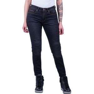 Motorjeans Dames Course Lara Slim Fit Donkerblauw