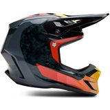 Crosshelm FOX V3 RS Grid Zwart-Oranje