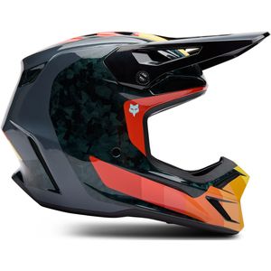 FOX - V3 RS Grid - Crosshelm - Koolstofvezel - Mips® Integra