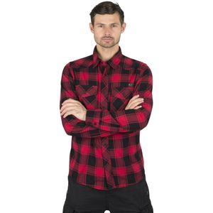 Overhemd Brandit Checkshirt Rood-Zwart