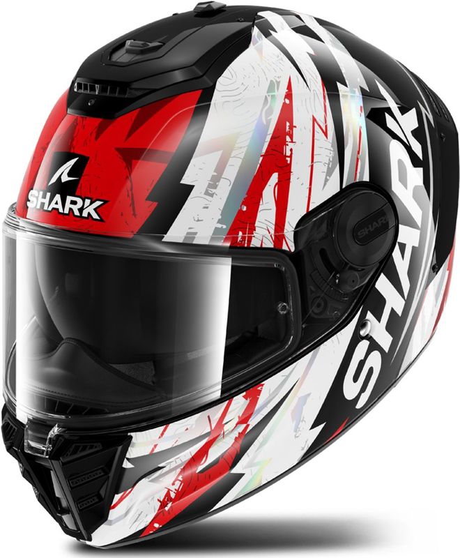 SHARK - Spartan RS Hibolt - Integraalhelm - Zwart/Rood/Chroom - Glasvezelcomposiet