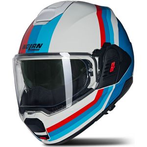 Modulaire Helm Nolan N120-1 Wit-Blauw-Rood