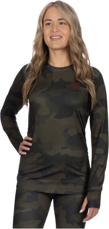 FXR - Atmosphere Longsleeve 25 - Dames Midlayer - Vochtafvoerende - Antimicrobiële Afwerking