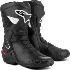 Motorlaarzen Dames Alpinestars Stella SMX-6 V3 Zwart-Wit-Diva Roze