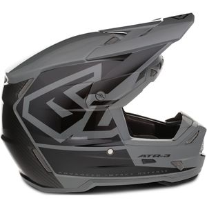 Crosshelm 6D ATR-3 Hex Glanzend Zwart
