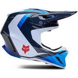 Crosshelm FOX V3 Fade Wit-Blauw