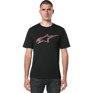 T-shirt Alpinestars Ageless Shadow CSF Zwart-Rood